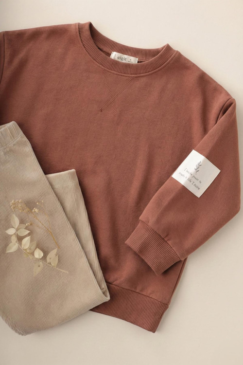 Sweatshirt Takım 2-10 Yaş A Kahve