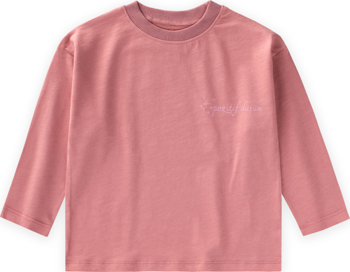 Sloganlı Uzun Kollu T-Shirt 2-10 Yaş K Pembe