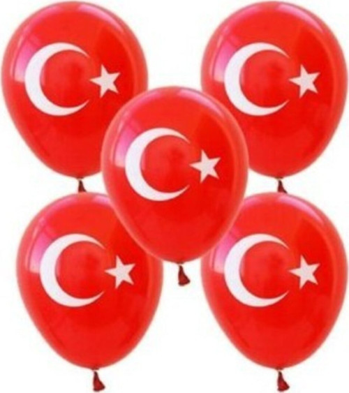 Elifsüs Bayrak Baskılı Balon 10 Adet