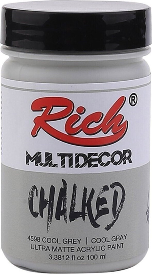 Multi Decor Chalked 100Ml - Cool Grey 4598