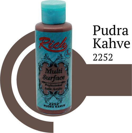 Multi Surface Her Yüzey İçin Akrilik Boya 120 Cc. - 2252 Pudra Kahve