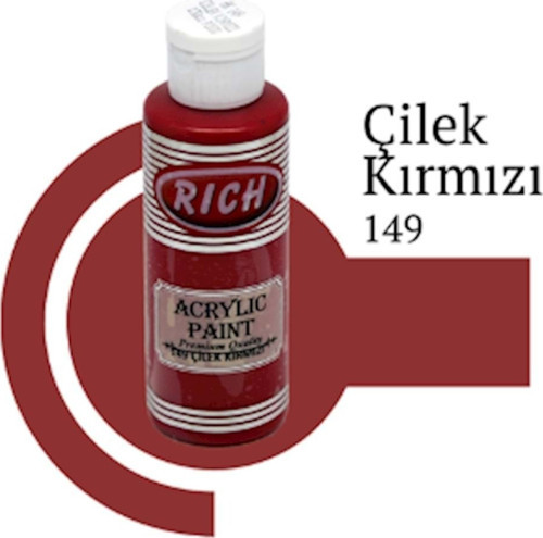 Çilek Kırmızı Akrilik Boya 120 Cc