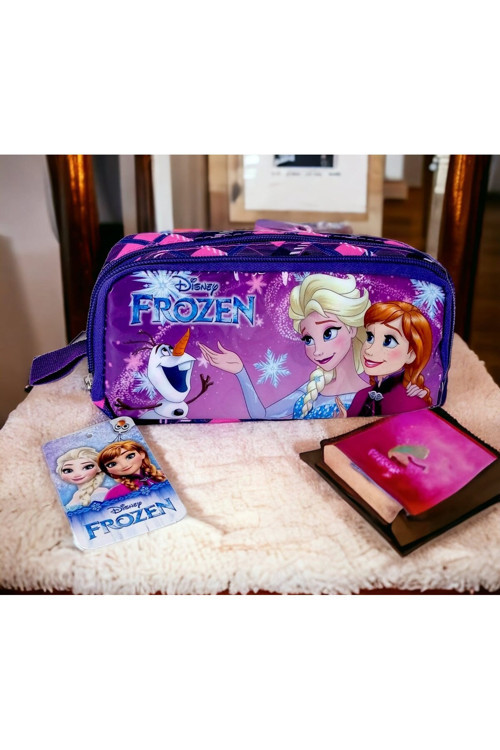 Genc Dıjıtal Baskı Frozen Elsa-Anna Kalem Kutu-Kalemlik