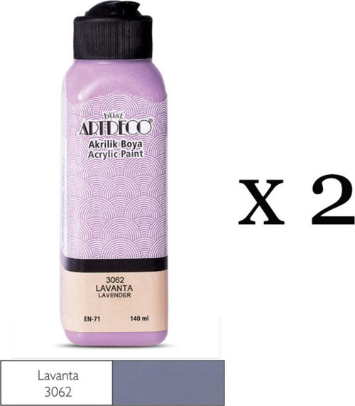 2Li Akrilik Boya 140Ml Renk Seçmeli Canlı Ve Pastel