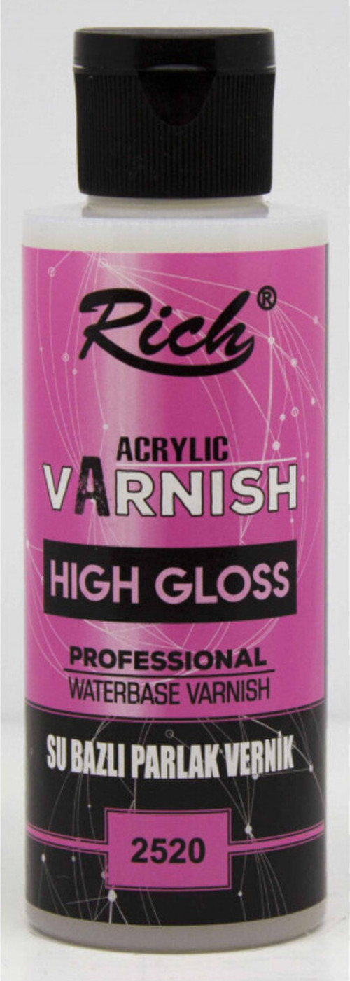 Parlak Vernik Su Bazlı High Gloss 120 Cc