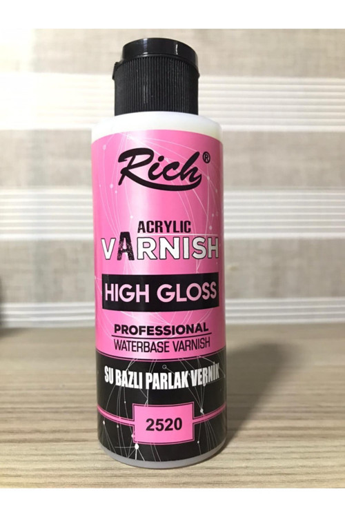 Akrilik Su Bazlı Parlak Vernik 120Cc