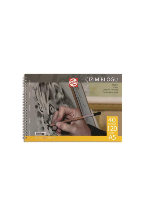 A5 120 Gram 40 Yaprak Spiralli Çizim Blok Çizim Defteri