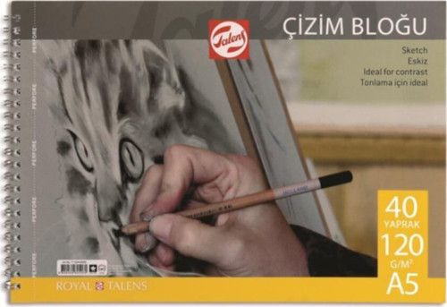 A5 120 Gram 40 Yaprak Spiralli Çizim Blok Çizim Defteri