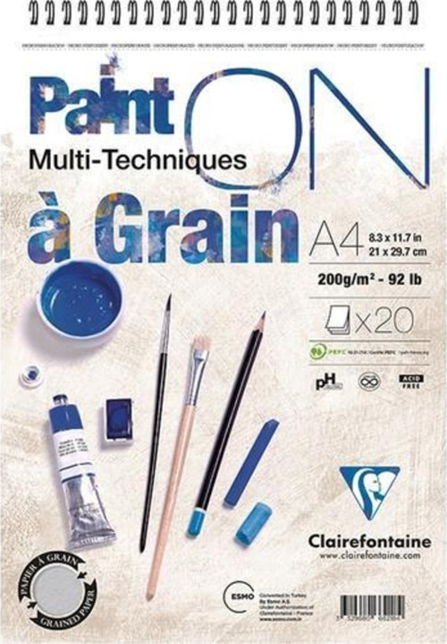Paint-On A Grain A-4 Cm Çizim Blok 160 Gr Resim Pd966418
