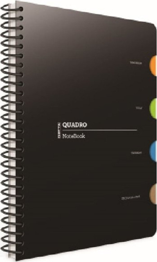 Quadro Kareli Spiralli Pp Kapak Butik Defter