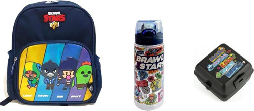 Genc Dıjıtal Baskı Brawl Star Anaokulu Çantası Seti (3 Parça)