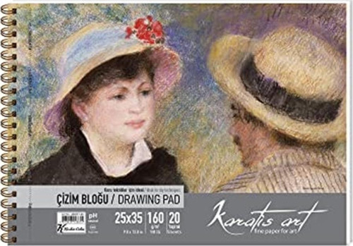 25X35 Spiralli Çizim Blok 160Gr/20 Yaprak