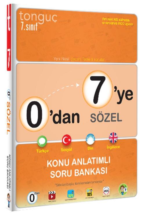 Tonguç Akademi Tonguç 7. Sınıf 0 dan 7 ye Sözel Konu Anlatımlı Soru Bankası