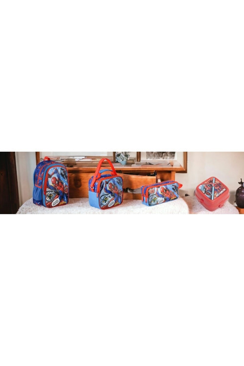 Spıderman İlkokul Çantası Hawk Savior Okul Seti(4 Parça)