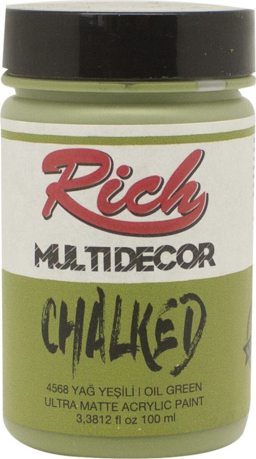 Rich Multi Decor Chalked Ultra Mat 100 Cc 4568 Yağ Yeşili