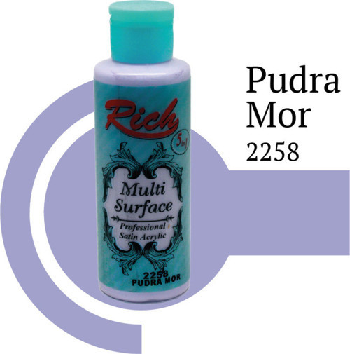Multi Surface Her Yüzey İçin Akrilik Boya 120 Cc. - 2258 Pudra Mor