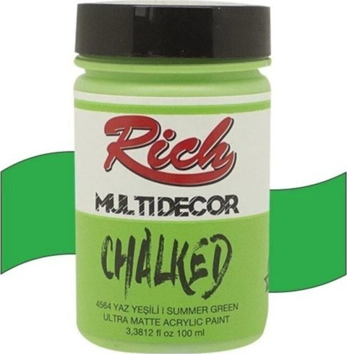 Multi Decor Chalked Akrilik Boya 100 Ml. 4564 Yaz Yeşili