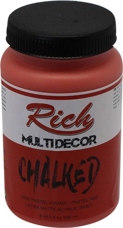 Rich Multi Decor Chalked Ultra Mat Akrilik 250 Cc 4530 Pastel Kırmızı