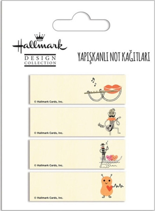 Hallmark Yapışkanlı Not Kağıdı 4'Lü ( 2 Adet)