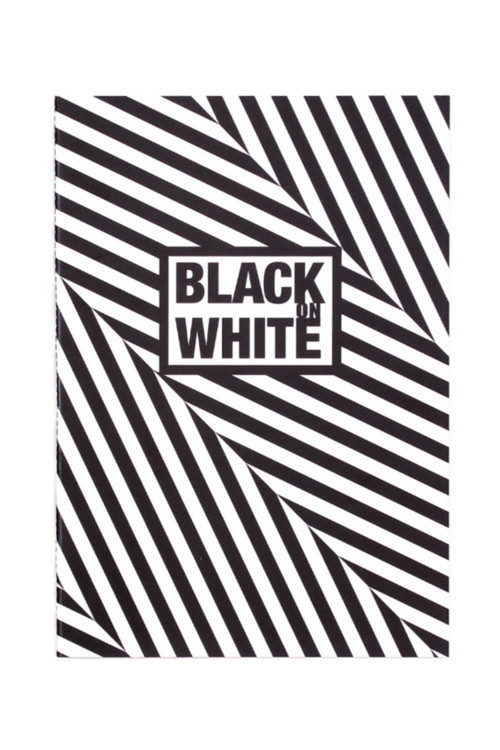Black On White Bias 16,5X23,5 20 Yaprak (Siyah) Defter