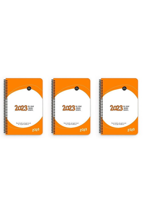 2023 - Bu Sene Benim Senem (13X19.5 Haftalık Ajanda) 3 Adet
