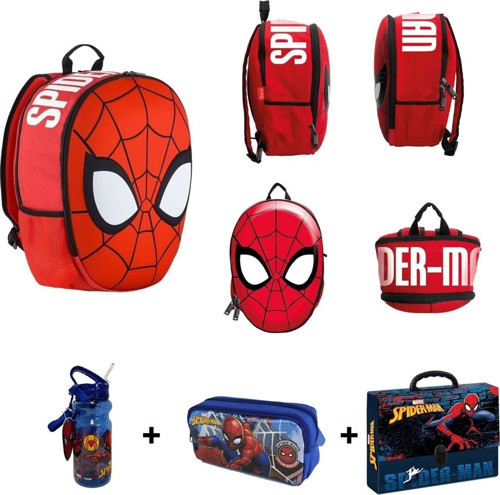 Şahin Mikro Ottonyaspiderman İlkokul Çantası Neva Head 4 Lü Set