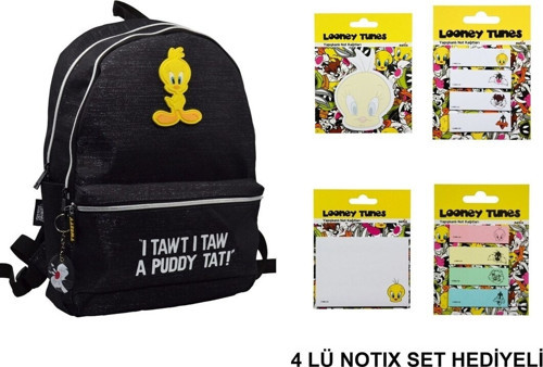 Tweety Sırt Çantası 4Lü Notıx Set Hediyeli