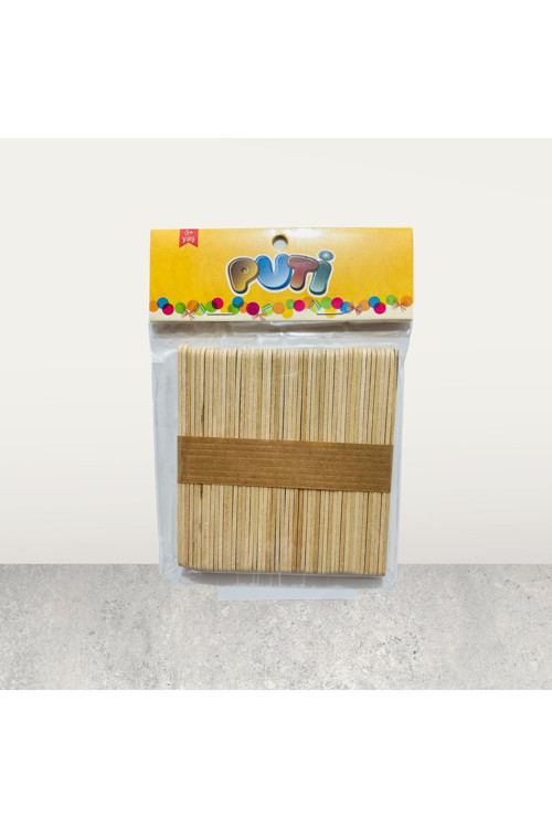 Ahşap Dil Çubuğu Natural Küçük 50Li