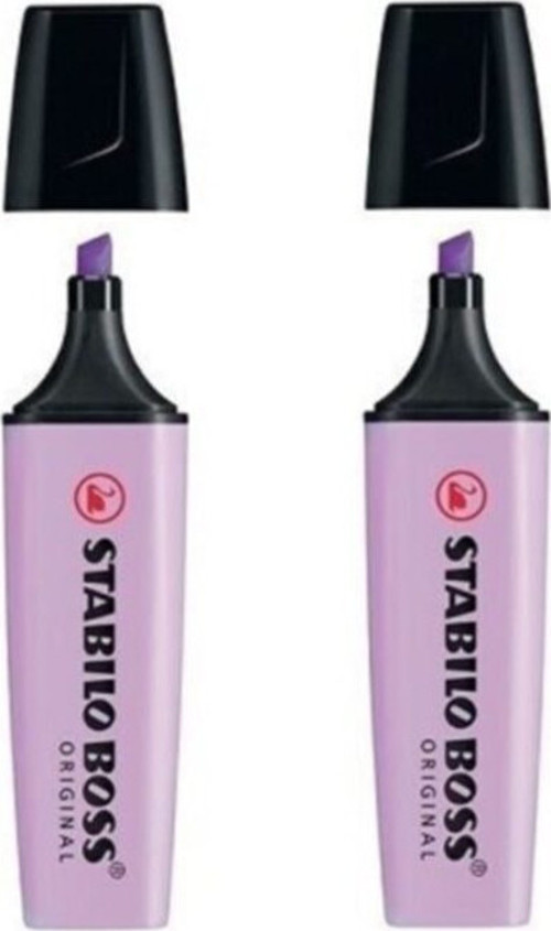 Boss Original Pastel Fosforlu Kalem Lila 2 Adet