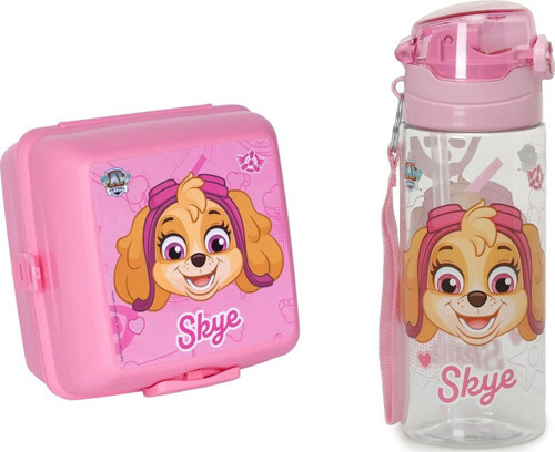 Paw Patrol Pembe Skye Çocuk Matara Ve Beslenme Kabı