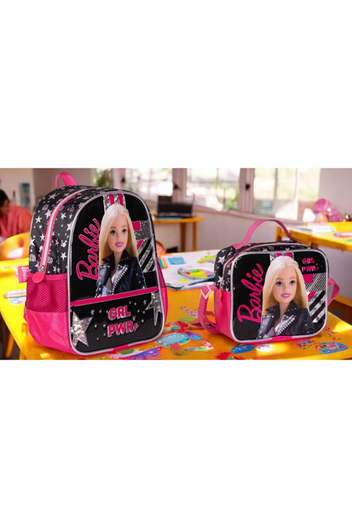 Genc Dıjıtal Baskı Barbie Anokul Çantası Ve Beslenme Çantası