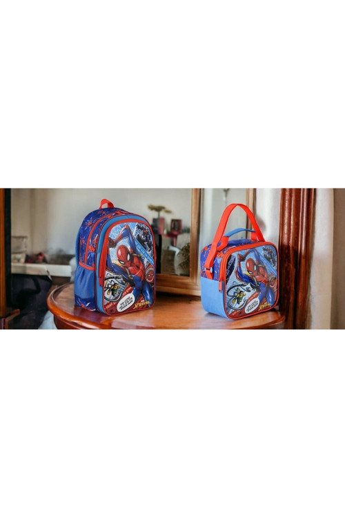 Spıderman İlkokul Çantası Hawk Savior Ve Beslenme Çantası