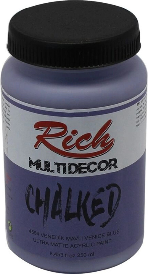 Supertrend Multi Decor Chalked Akrilik Boya 250 Cc. 4554 Venedik Mavi