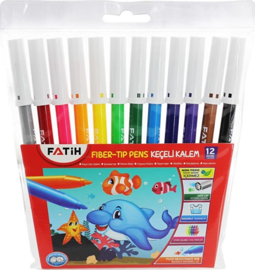 Keçeli Kalem 12 Renk 34020 0216 0209