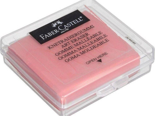 Plastik Kutulu Renkli Hamur Silgi-Pembe