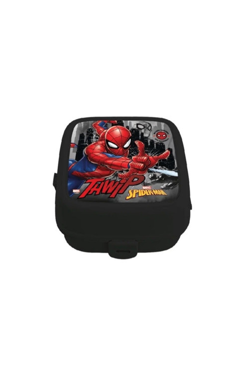 Spıderman Iki Bölmeli Siyah Beslenme Kabı Thwıp 41397