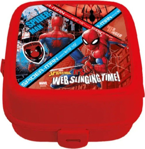 Spıderman Iki Bölmeli Beslenme Kabı Web Slıngıng Time 41394