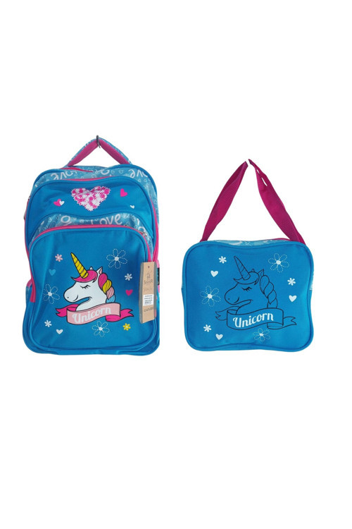Unicorn Okul Çantası Ve Beslenme Çantası