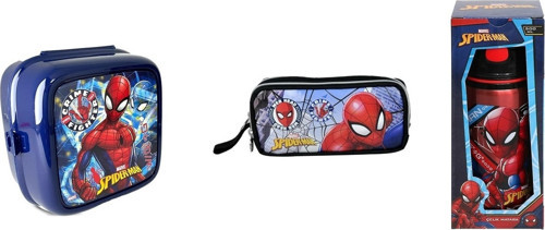 Genc Dıjıtal Baskı Spiderman Beslenme Kabı ,Çelik Su Matarası Ve Kalemlik