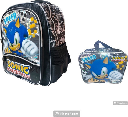 Genc Dıjıtal Baskı Sonic Okul Çantası 2041 Ve Beslenme Kabı