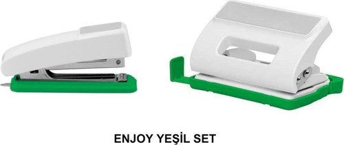 Enjoy Delgeç 10 Sayfa Ve Zımba Maknesi No:10 Yeşil