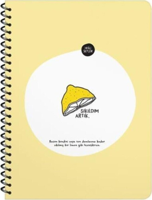 Sıkıldım Artık Çizgili Defter 16.5 X 22.5 Cm