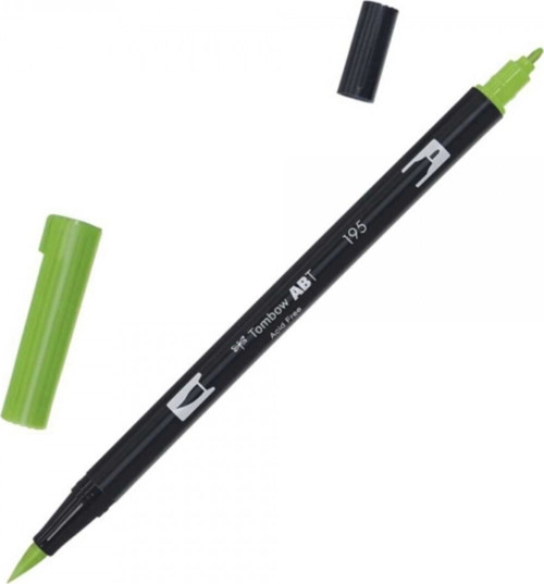 Ab-T Dual Brush Pen Grafik Kalemi - Light Green