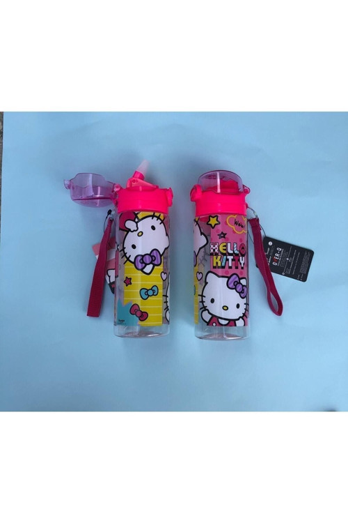 Lisanslı Hello Kitty Plastik Matara 500Ml
