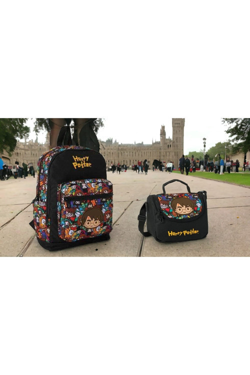 Genc Dıjıtal Baskı Harry Potter İlkokul Çantası Ve Beslenme Çantası