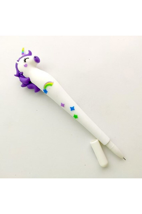 Unicorn Başlıklı Mekanik Uçlu Jel Kalem