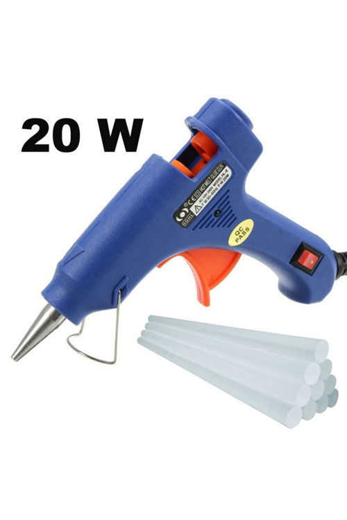 Genc Dıjıtal Baskı Silikon Tabancası,5 Adet Silikon, Anahtarlı, 20 Watt
