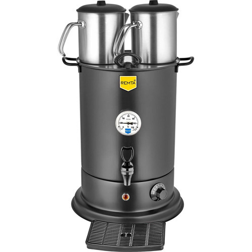 2 Demlikli Elite Çay Makinesi 18 lt-Siyah
