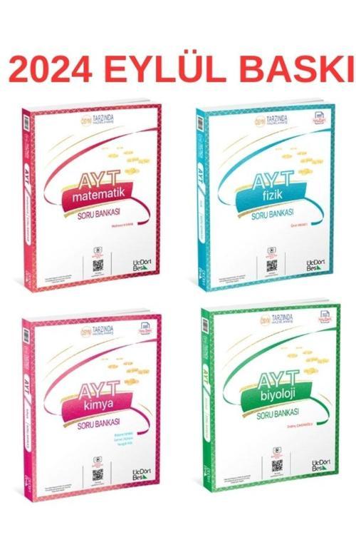 Üç Dört Beş Yayınları 345 2024 EYLÜL BASKI AYT SAYISAL SET - AYT MATEMATİK - FİZİK - KİMYA - BİYOLOJİ