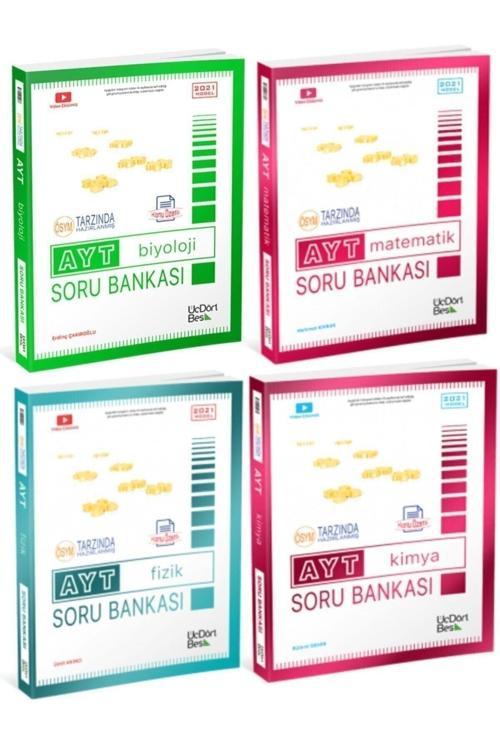 Üç Dört Beş Yayınları Üçdörtbeş 345 Ayt Sayısal Seti Fizik Kimya Matematik Biyoloji(deneme Hediyeli)